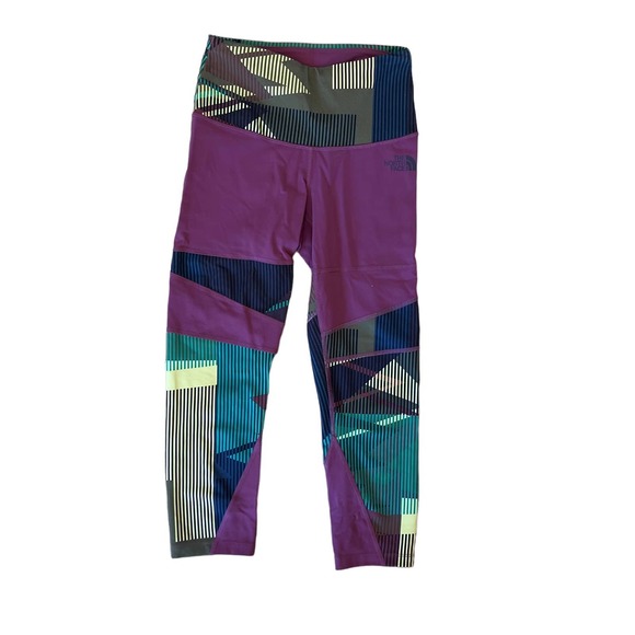 Womens‎ The North Face  Crop Leggings Flashdry Colorblock Sz Small S - Picture 1 of 6